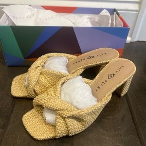 Katy Perry Collections Woven Gold Heels